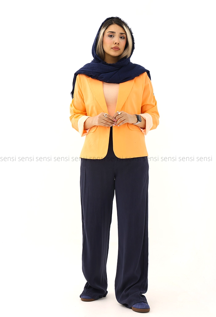 شلوار بگ سیلک کمر کش کد1005398